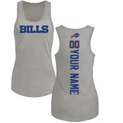 Custom Buffalo Bills Women's by Backer Tri-Blend Tank Top - Ash