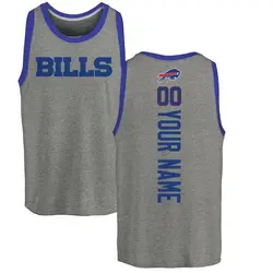 Custom Buffalo Bills Youth by Backer Tri-Blend Tank Top - Ash