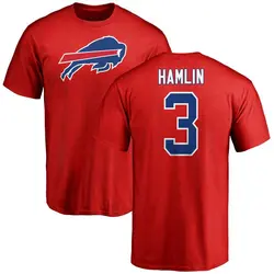 Damar Hamlin Buffalo Bills Youth Red Name & Number Logo T-Shirt -