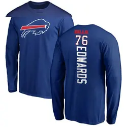 David Edwards Buffalo Bills Youth Royal Backer Long Sleeve T-Shirt -