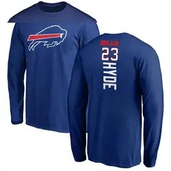 Micah Hyde Buffalo Bills Youth Royal Backer Long Sleeve T-Shirt -