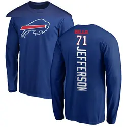 Quinton Jefferson Buffalo Bills Youth Royal Backer Long Sleeve T-Shirt -