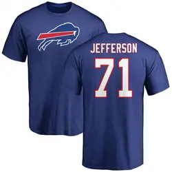 Quinton Jefferson Buffalo Bills Youth Royal Name & Number Logo T-Shirt -