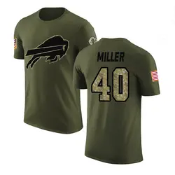 Von Miller Buffalo Bills Youth Legend Olive Salute to Service T-Shirt